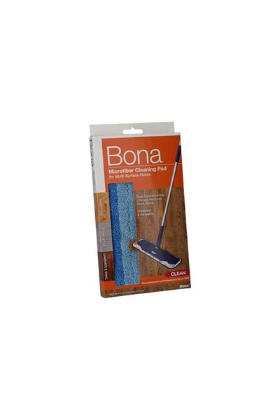 Generic BONA Dual-Zone Microfiber Cleaning Pad for Multi-SurfFloors Blue 46.5 x 13cm