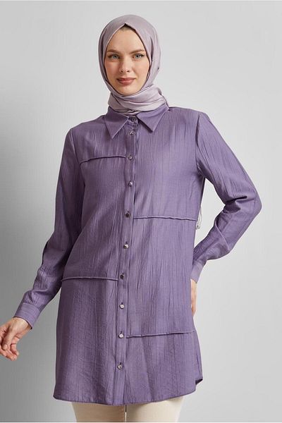 Alvina Shirt Collar Tunic 45676