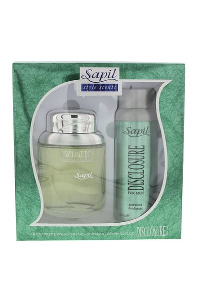 sapil Disclosure EDT 100ml + Deodorant Spray 150ml for Men – Long-Lasting Fragrance