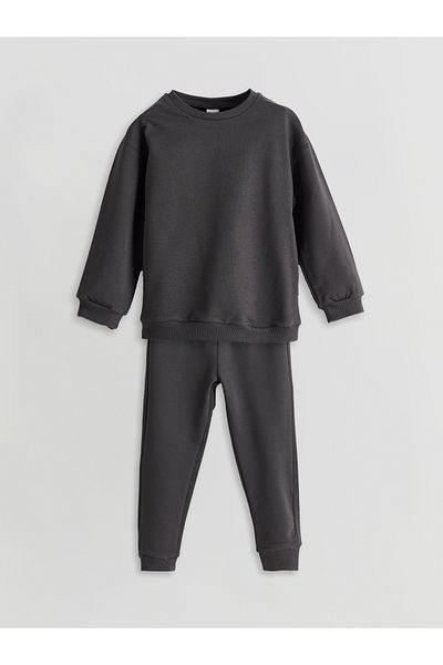 LC Waikiki Crew Neck Baby Girl Sweatshirt and Pants Set of 2