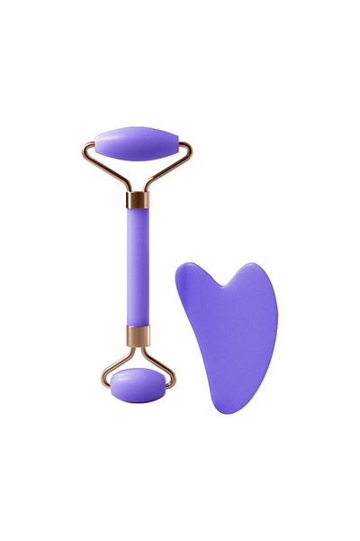 Choice Purple-01 Roller for Face Neck Eye Resin Facial Massage Instrumenr Health Care Scraping Board Muscle