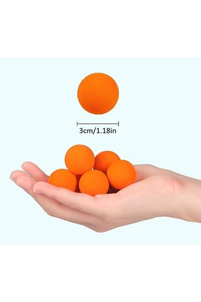 Goishtrie Popper Ball Refills 12 Pcs Soft Foam Replacement Balls for Popper Toys Mesh Carry Pouch