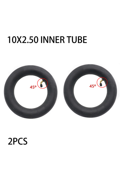 Choice4 10x2.50 45D 2PCS 10 Inch 10x2/2.125 10x2.50 Inner Tube for 10x2 255x8...