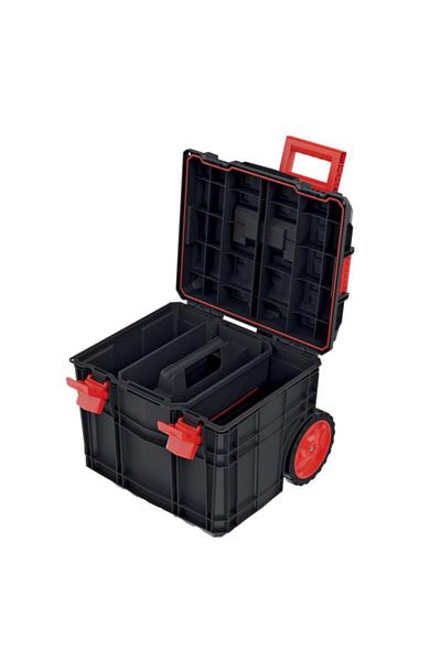 Generic Kistenberg C Block Durable Tool Trolley with Removable Separators Black and Red 100kg