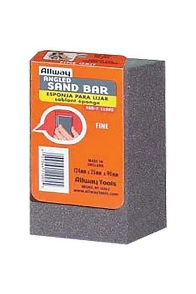Generic Allway Tool Fine Angled Edge Wet Or Dry Large Sandbar Charcoal Grey 5 x 3.5inch ASB-F