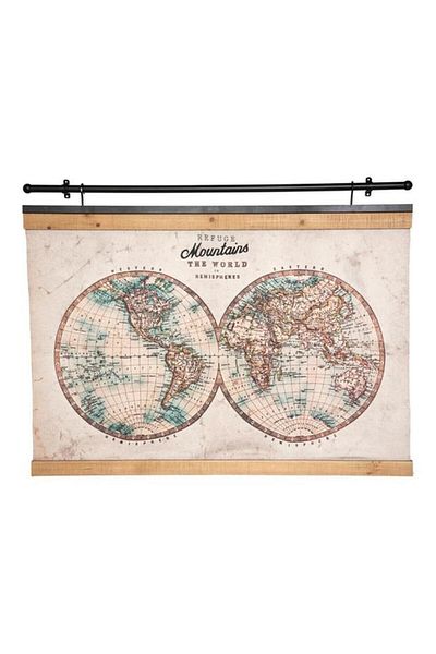 Generic atmosphera High Definition World Wild Hanging Canvas Frame Multicolor 100 x 78cm 182112