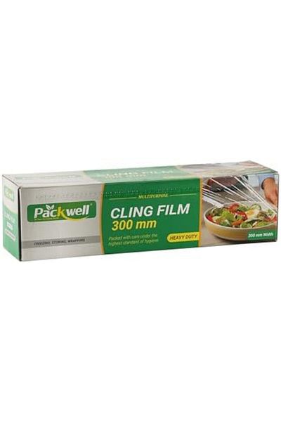 Packwell Cling Film, 30 cm Size, 1 kg Clear food wrap stretch wrap plastic wrap wraping