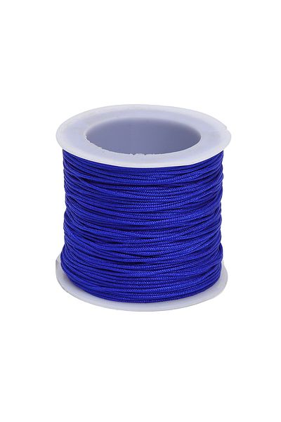 Choice 0.8mm -50m Treasure Blue 50M/roll 0.8mm Nylon Thread Cord Chinese Knot Cord Bracelet Braided String