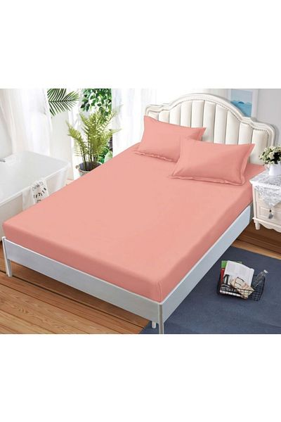 OEM Bed cover with elastic and 2 pillowcases, finet fabric, 2-person bed, 180x200cm