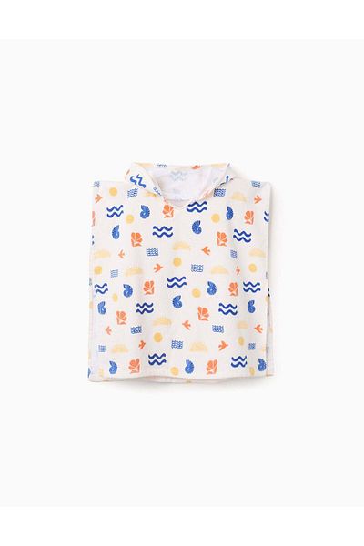 Ziddy Beach Hooded Poncho for Baby, Beige