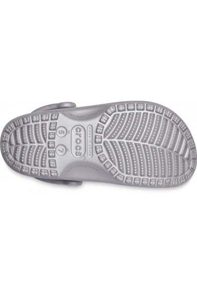 Crocs sabot clasic cu sclipici - argintiu