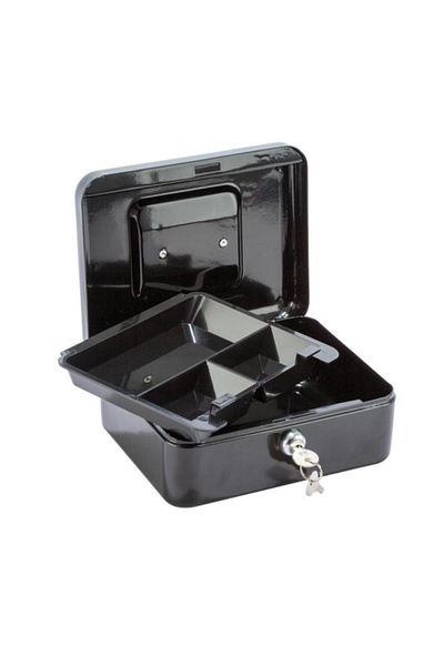 Generic StarTech Commercial Small Flat Key Cash Box Black 1kg YFC-20 BLACK