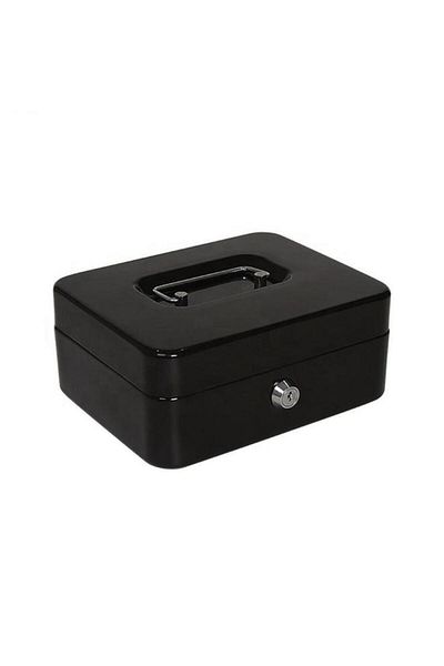 Generic StarTech High Quality Sturdy Flat Key Cash Box Black 1.3kg YFC25