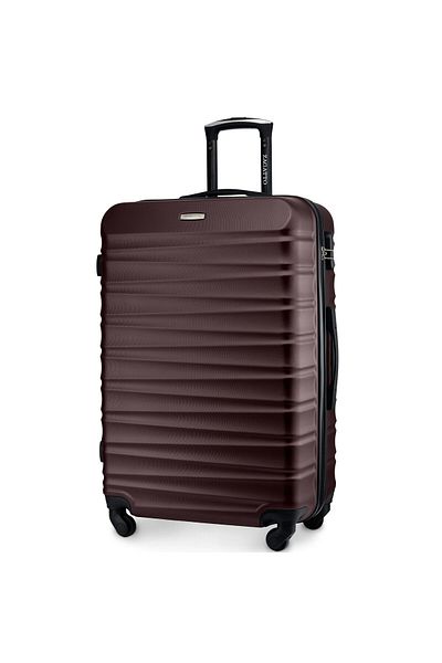 zagatto Large Travel Trolley, Burgundy, 90L Capacity, 360° Wheels, Lock, Size L, ZG501 A Red
