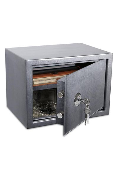 Generic StarTech Startech Spacious Interior Cross Key Mechanical Safe Grey 9.5kg 250B-2