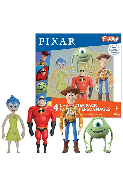 Flexfigs مجموعة بيكسار المكونة من 4 قطع متنوعة