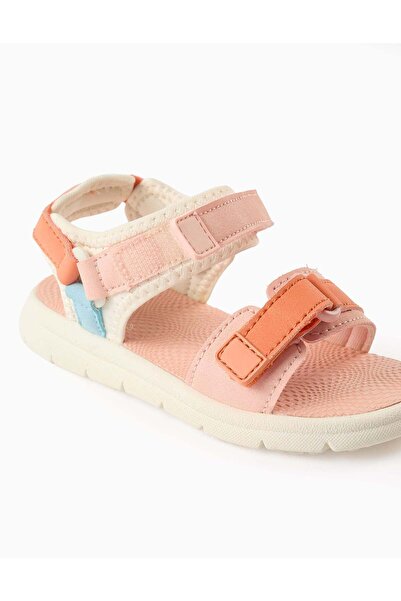 Ziddy Ultralight Sandals with Touch Fasteners for Baby Girls, Coral