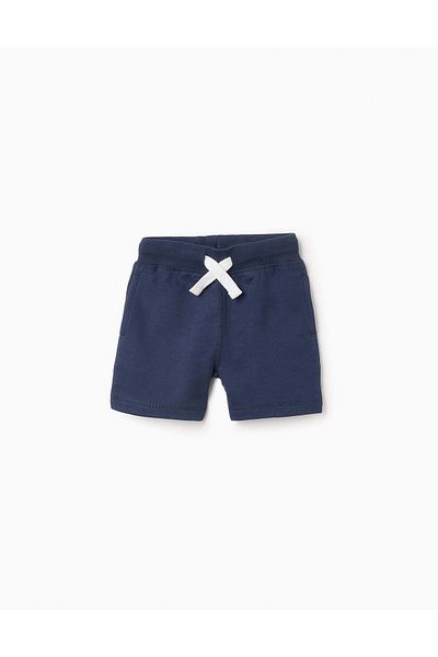 Ziddy Jogger Shorts for Baby Boys, Dark Blue