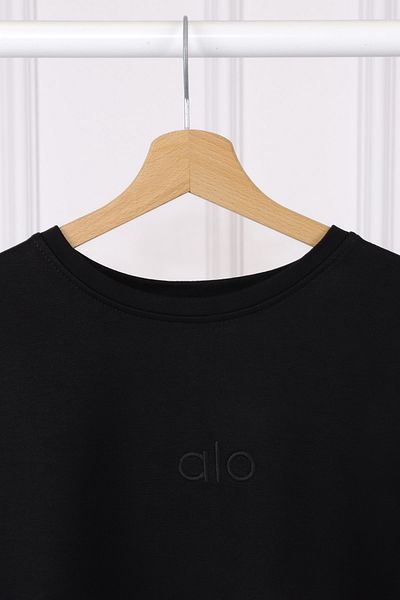 İmajButik Tricou modal cu mânecă scurtă brodat negru