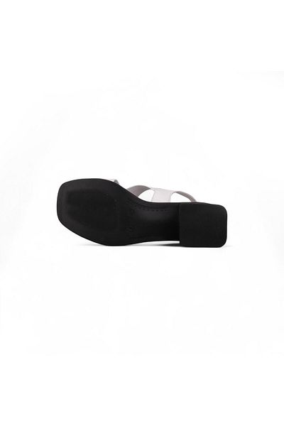 M.P. Women's daily sandals - white, leather