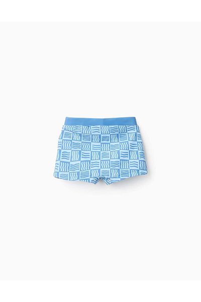 Ziddy Swim Shorts with Pattern for Baby Boys 'Waves', Blue