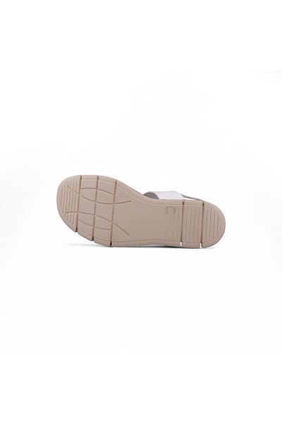M.P. Women's daily sandals - white, leather