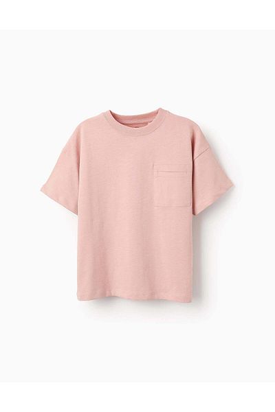 Ziddy T-shirt with Back Print for Boys, Dark Blue