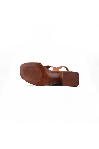 M.P. Women's Casual Sandals - Tan, Leather