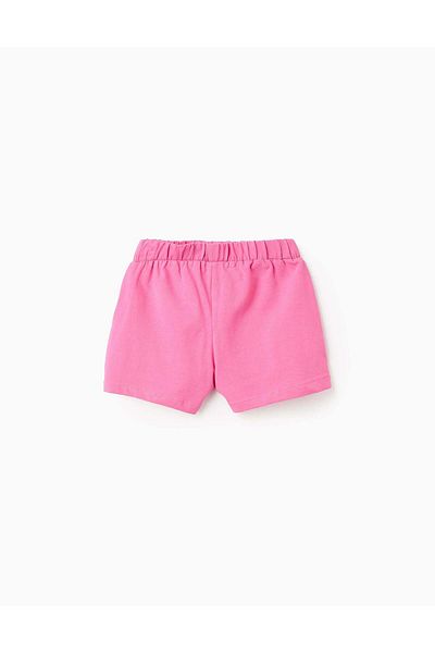 Ziddy Pack of 2 Jersey Shorts for Baby Girls 'Shells', Pink