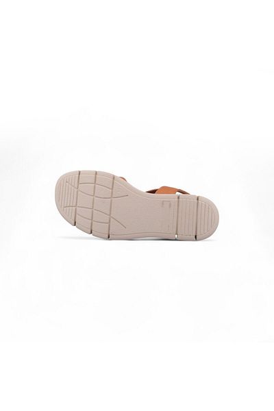 M.P. Women's Casual Sandals - Tan, Leather