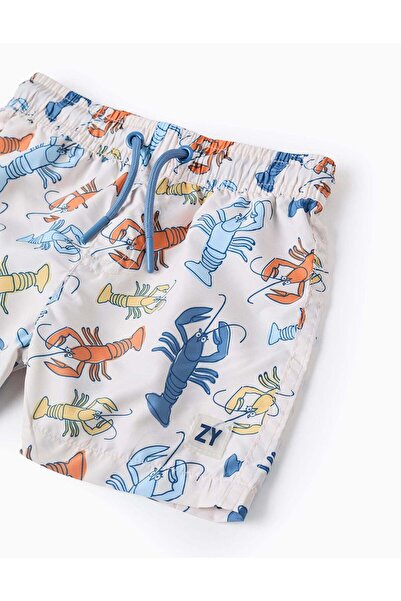 Ziddy Swim Shorts for Baby Boys 'Lobster', Beige