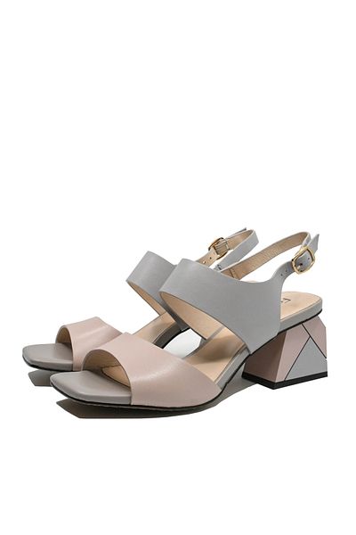FEELİNG Sandale elegante Feeling, Albastru roz, Piele