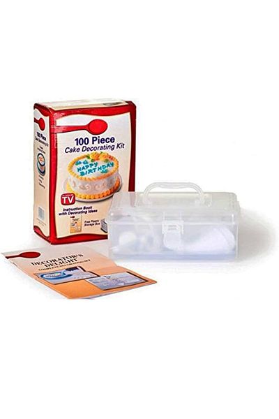 Generic Cake Decorating Set with Case, Plastic
