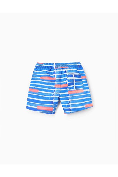 Ziddy Swim Shorts for Boys'You&Me X Graça Paz', Blue/White/Coral