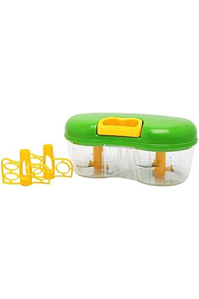 Winsor Twin Onion Chopper, Green - 2 in 1 Manual Vegetable Chopper and Slicer for Onions | Best Mini