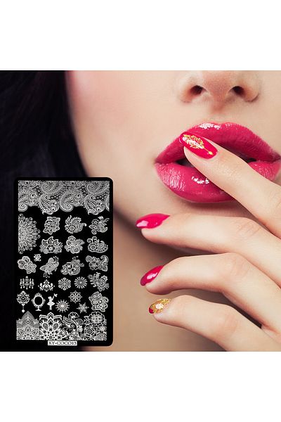 LUXORISE Placă metalică pentru ștampilarea unghiilor, Precious Parade XY-COCO13