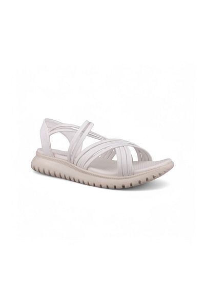 M.P. Women's daily sandals - white, leather