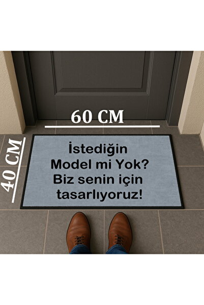 Hediye Deposu İstediğin Model Tasarlanabilir Kişiye Özel Tasarım Kapi Paspas 60x40cm Kapi Onu Paspasi