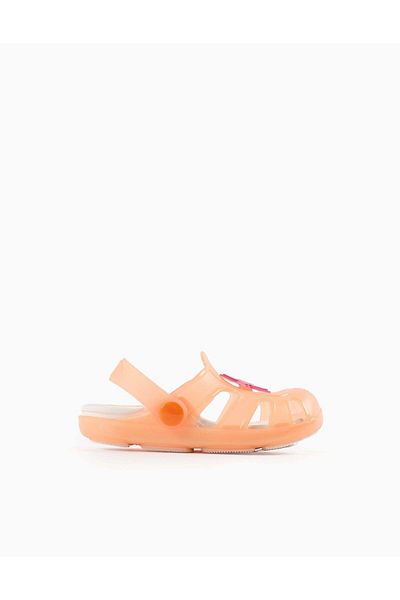 Ziddy Rubber Clogs for Baby Girls 'Starfish', Coral/Pink