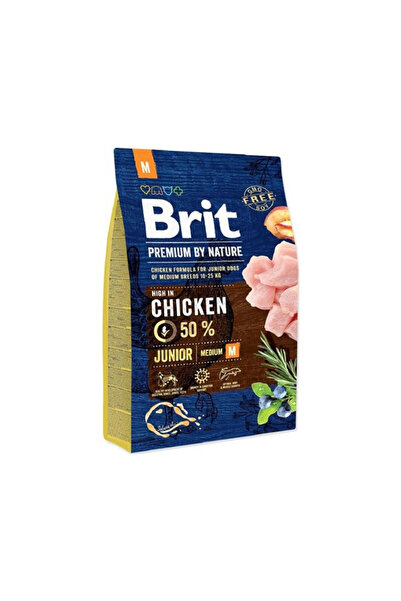 Brit طعام جاف للكلاب من سلالة جونيور متوسطة الحجم من بريميوم باي نيتشر - 3 كجم