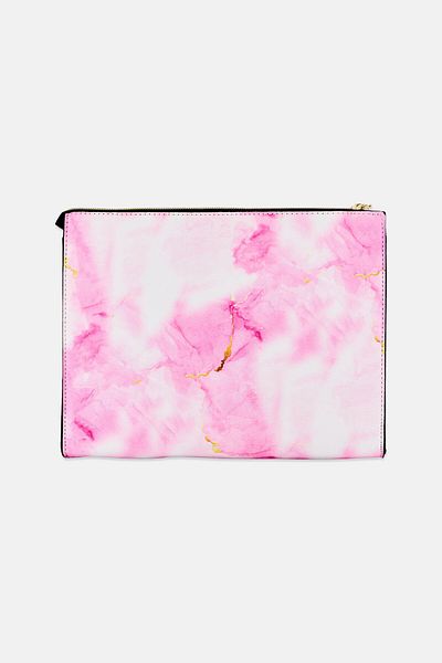 Bebe Women Hardware Logo Day Clutch, Multicolor