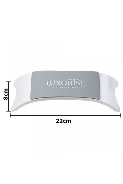 LUXORISE Suport ergonomic pentru mâini, pentru manichiură, alb