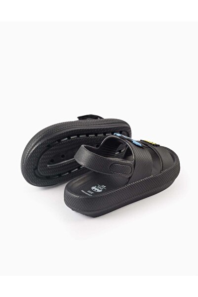 Ziddy Light Rubber Sandals for Boys 'Batman', Black