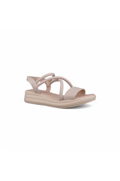 M.P. Women's Casual Sandals - Beige, Textile