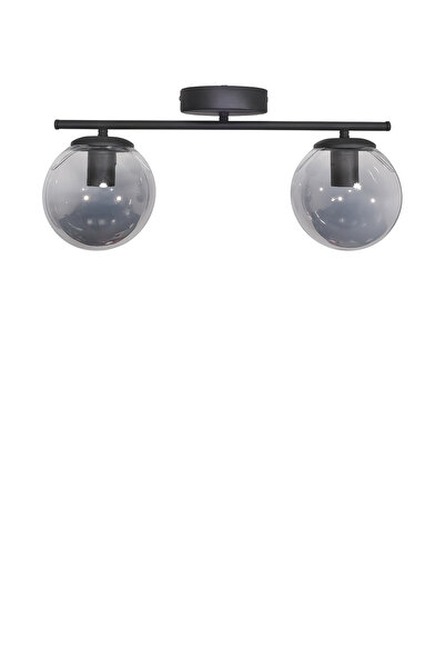 Fer Avize Nika Modern Siyah 2'li Avize Dekoratif Salon - Mutfak - Yatak Odası - Giyinme Odası