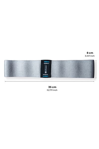 Rebuwo Pro Gray Squat Tape 35cm |   Resistance Band for Pilates, Fitness, Hip Exercises