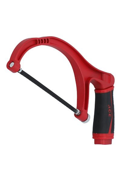 ACE Mini Hacksaw - Compact Cutting Tool in Black and Red