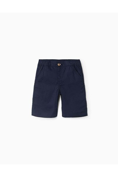 Ziddy Poplin Shorts for Boys 'Midi', Dark Blue
