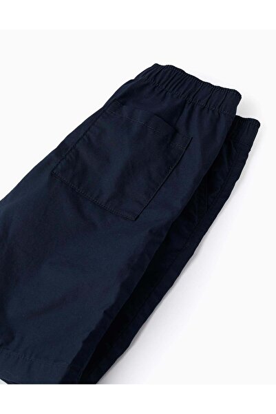 Ziddy Poplin Shorts for Boys 'Midi', Dark Blue