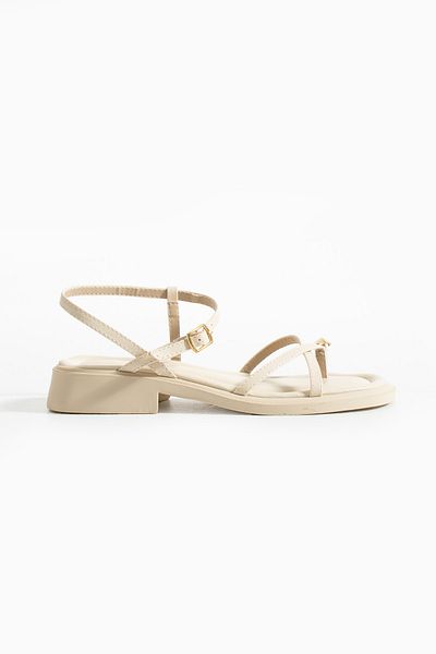 Zintra Women's Beige Orthopedic Summer Sandals – Stylish Ring Detail, Comfortable and Trendy Design